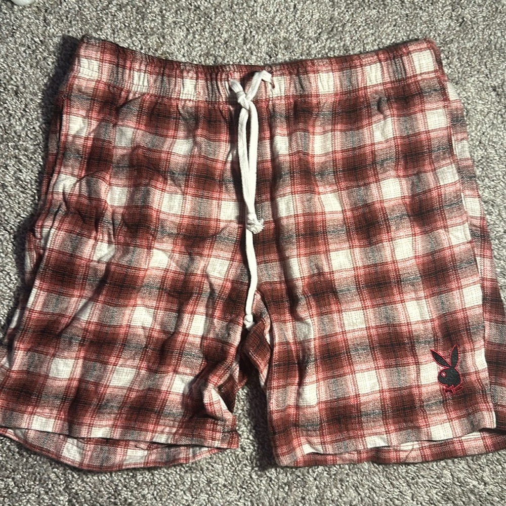 Playboy by PacSun State Line Flannel Shorts